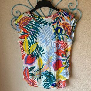 Linen Floral T-shirt